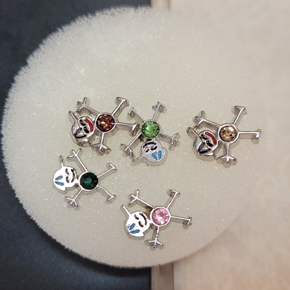 Girl & boy birthdtone charms charm floating memory locket - Picture 5 of 6